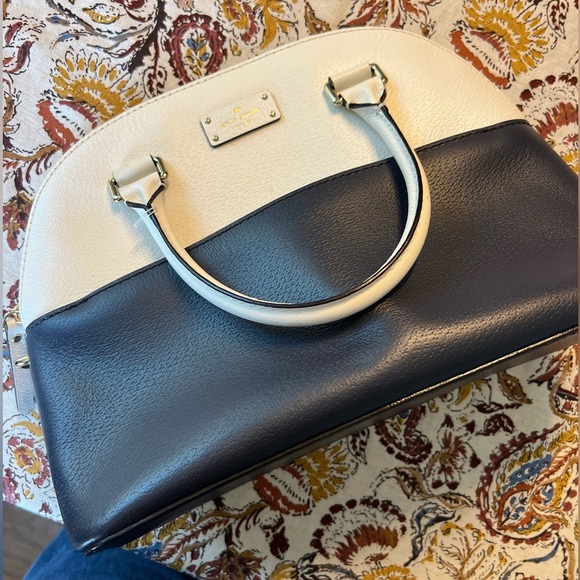 Kate Spade Blue & White Purse - Picture 2 of 4